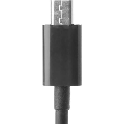 Black USB-C Type C to Micro USB Charging Data Transfer Converter Cable 0.25m