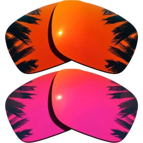 Orange Red Mirrored&Midnight Sun Mirrored Polarized Replacement Lenses for Holbrook Frame 100% UVA & UVB
