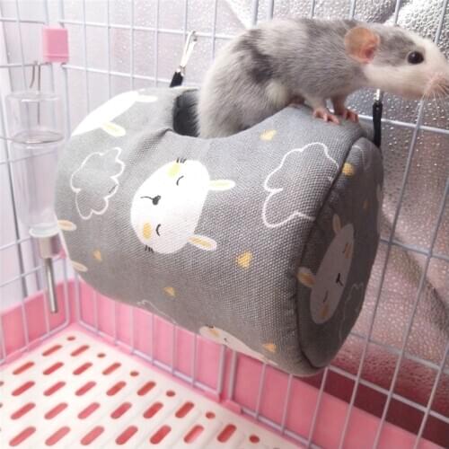 New Hamster Cages Life Nest Spring Little Pet Canvas Hammock Hedgehog Chinchilla Guinea Pig Hanging House Small Animal Products
