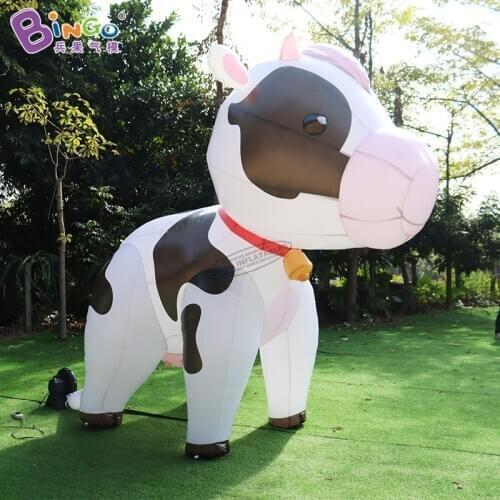 Personalized 3.4x3 Meters Giant Inflatable Milk Cow for Garden Decoration Toys BG-C0487