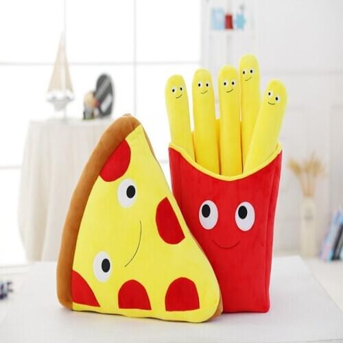 Baby Pillow French Fries Pillow Pizza Plush Toy Children’s Doll Birthday Gift Children’s Toy Cushion Pillow Girlfriend Gift 50cm