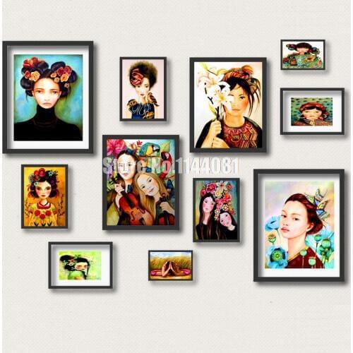 Full Diamond Painting Maria And The Butterflies Diy Diamond Embroidery Cartoon Girl Art Print Decorate Living Room Gift