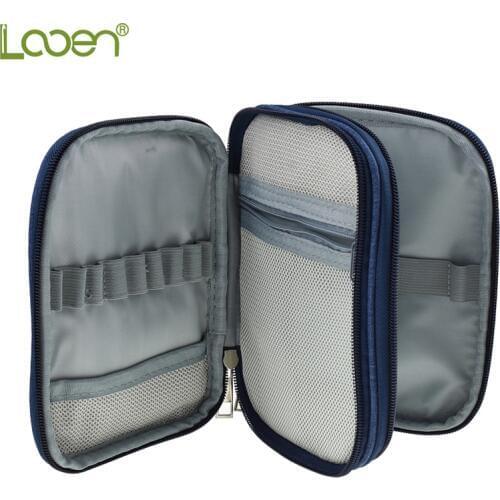 Looen 3 Types Empty Crochet Hook Pouch Storage Bag Knitting Kit Case Organizer Bag For Sewing Crochet Needles Scissors Ruler