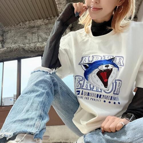 Womens Summer T-shirts Rowling mirror China