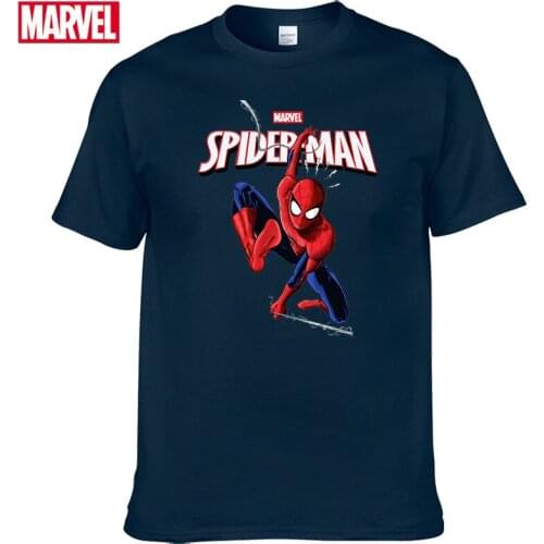 Marvel The Avengers spiderman t shirt Comfortable Breathable 100% cotton Fashion clothes for teens Summer Tops Men t-shirt #73