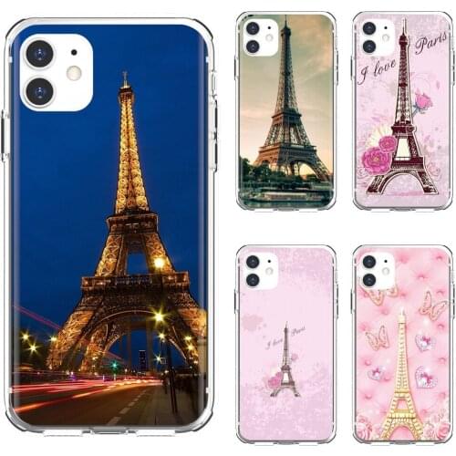 Silicone Skin Case For Xiaomi Redmi 2 S2 3 3S 4 4A 5 5A 5 6 6A 7A 9 9T 9C 9A Pro Pocophone F1 I-Love-Paris-and-eiffiel-tower