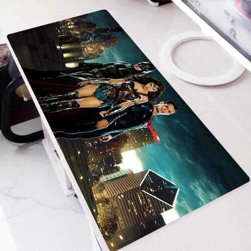 Cute Mouse Pad Xl Computer Mat Mousepad Gamer Accessories Pad on the Table PC Gamer Cabinet Deskmat Supermans Mausepad Mice Rug