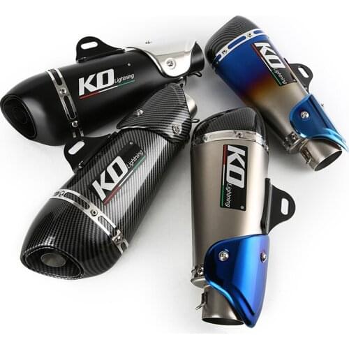 Universal 38-51 mm Motorcycle Exhaust Pipe Stainless Steel Muffler Escape with Removable DB Killer for Dirt Bike Scooter ATV