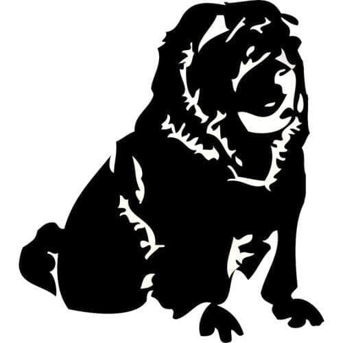 15.2*17CM Chow Chow Funny Dog Car Cover Vinyl Decal Car Styling Personality Decorative Stickers C6-0984