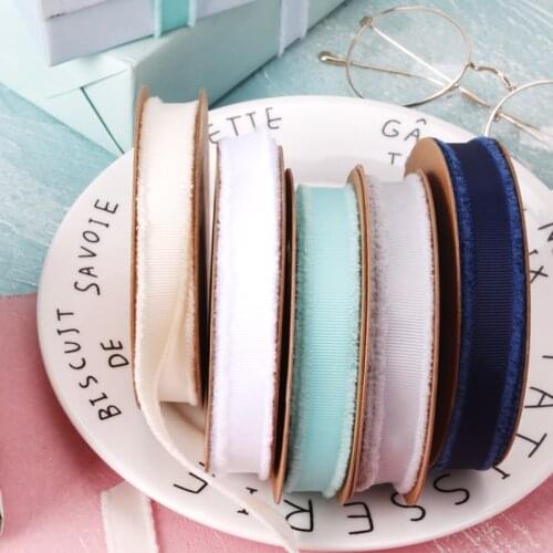 High Quality Fuzzy Ribbon DIY Material Cloth Auxiliary Cake Gift Festival Decoration Ribbon