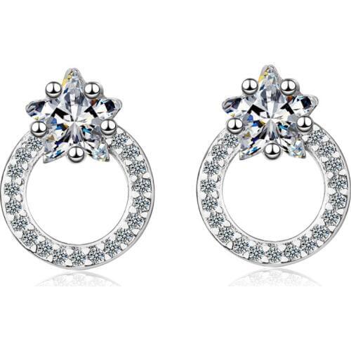 WYJZY Temperament five-pointed star ladies earrings fashion simple ladies clothing with earrings exquisite gift jewelry