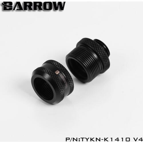 Barrow 14mm OD Rigid Hard Acrylic Tube Pipe Compression Fitting TYKN-K1410-V4