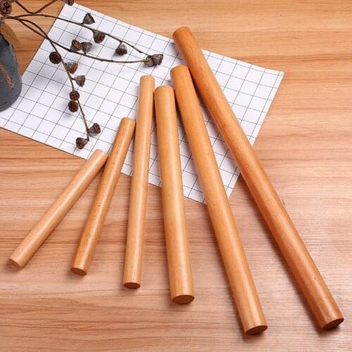 2 Size Kitchen Wooden Rolling Pin Kitchen Cooking Baking Tools Accessories Crafts Baking Fondant Cake Decoration Dough Roller