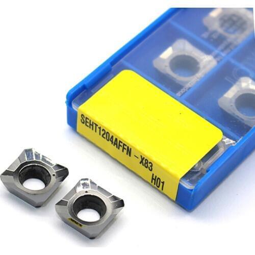 20pcs SEHT1204AFFN X83 H01 Milling Tool Carbide Insert SEHT 1204 Face Mill SEHT1204AFFN Lathe Cutter CNC Tools