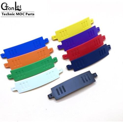 8Pcs High-Tech Part Arc Panel 3x13X2 Fender Cover for MOC Car Toys High-Tech Parts Bulk MOC Building Blocks Bricks DIY Toys