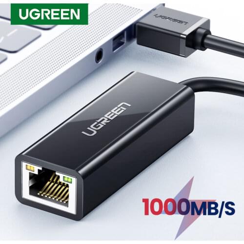 Ugreen USB 3.0 Ethernet Adapter USB 2.0 Network Card to RJ45 Lan for Windows 10 Xiaomi Mi TV Box 3/S Nintend Switch Ethernet USB