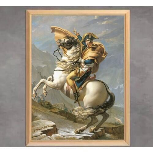 5D DIY Diamond Painting “Napoleon Crossing the Alps"Jacques-Louis David Series Mosaic Home Decoration