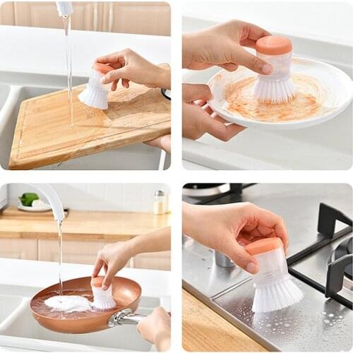 Automatic liquid filling and pot brushing artifact All Purpose Cleaner Scrubbing Brushes Tile Tub Shower Kitchen Cleaning Tools