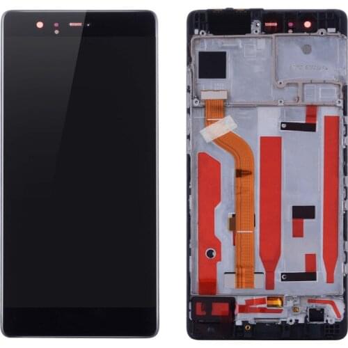 Free Shipping Lcd with Frame For Huawei P9 EVA-L09 EVA-L19 Digitizer Touch Screen Lcd Display Assembly Repair Part