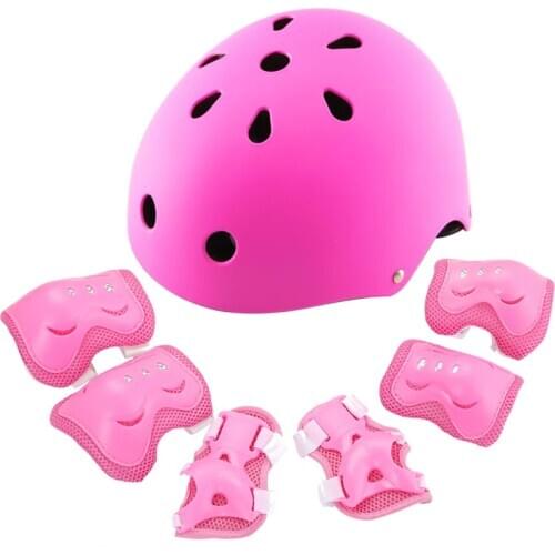 Kids Cycling Skating Children Bicycle Bike Helmet Knee Elbow Guard Pad Child Ourdoor Sport Safety Protective Gear 7pcs/set