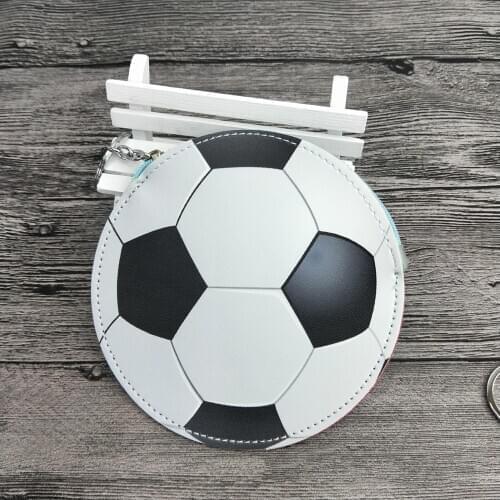 Football Designer Coin Purse PU soccer baseball shape Bag Key Cash Wallet Plush Zipper Design 13*13cm