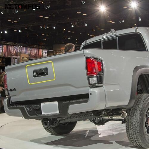 For Toyota Tacoma 2015-2017 2018 2019 2020 Chrome Rear Tail Trunk Door Handle Bowl Cover Trim Exterior Accessories Car Styling