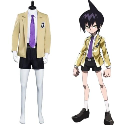 Shaman King Cosplay Shaman King Tao Ren Costume Adult Uniform Coat Short Suits Halloween Carnival Outfits