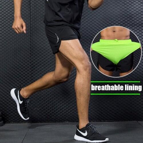 Summer Mens Marathon Shorts Training Jogging Short Pants Man Quick Dry Sports Fitness Gym Shorts