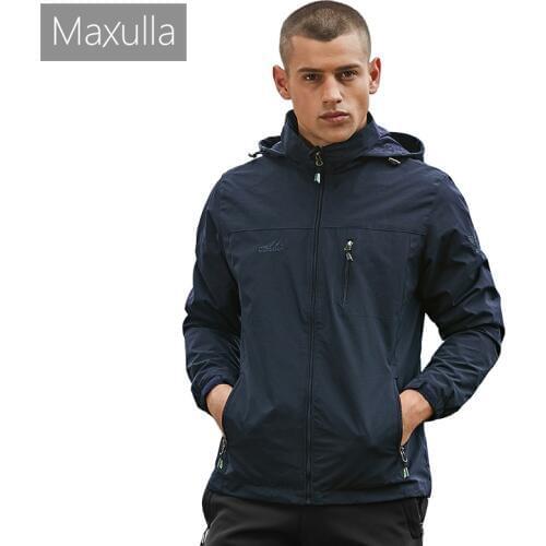 Maxulla Spring jackets men long sleeve windbreak jackets Zipper outdoor wear waterproof wind coat male softshell wear Mla030
