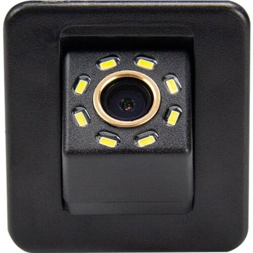 Misayaee Car Rear View Reverse Parking Camera Golden 8 LED for LADA VESTA SW/VESTA SW CROSS/VESTA SPORT Night Vision Waterproof