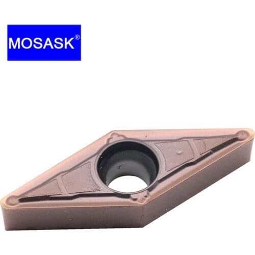 MOSASK 10pcs VBMT 1604 04 08 MV ZM30 Stainless Steel Processing Machining CNC Lathe Turning Boring Tungsten Carbide Inserts