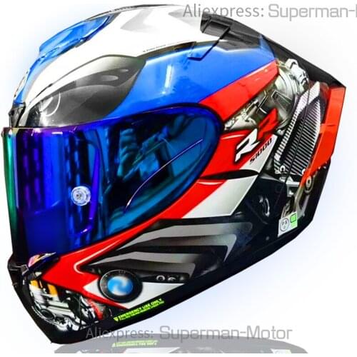 Full Face Motorcycle helmet X14 BRR1000 blue COLOR Helmet Riding Motocross Racing Motobike Helmet