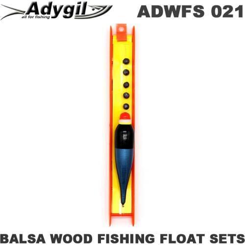 Adygil Balsa Wood Fishing Float Sets ADWFS 021 Floatation 5g Length of Line 40cm Hook Size #10 5pcs/lot