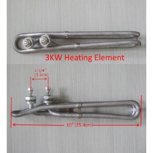 3 Kw Hot Tub Spa Heating Element heater for Balboa, HydroQuip, Gecko, Thermcore, Aquatemp, RMF, Spa Builders, Brett Aqualine