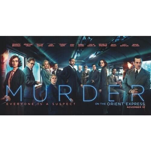 Murder on the Orient Express 2 Silk Fabric Wall Poster Art Decor Sticker Bright