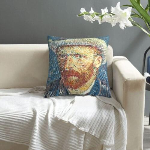 Van Gogh,Self Portrait pillowcase printed cushion cover sofa waist pillow pillow cover