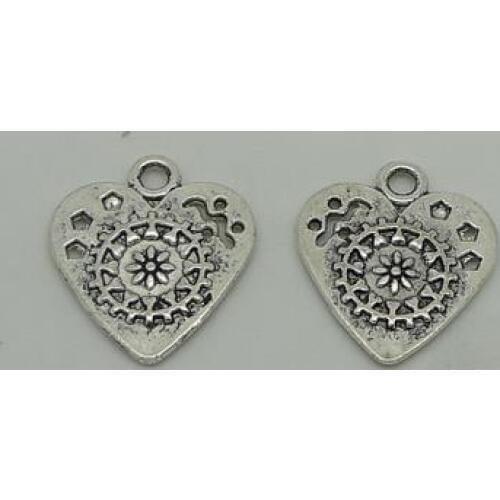 Zinc alloy pendant jewelry accessories diy handmade material charms Heart pendant