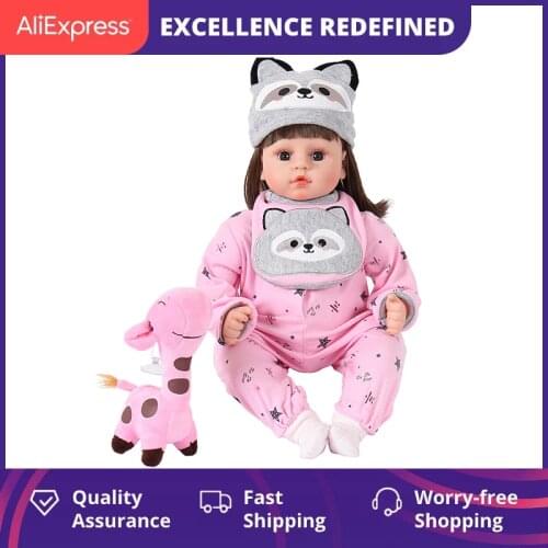 Lifelike 50 cm Silicone Interactive Bebe Reborn Baby Doll Toys Girl Soft Babies Reborn Princess Birthday Gift Fashion Present