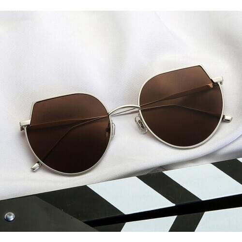 Veshion 2020 New Unisex Sunglasses Sunglasses Cat Ear Big Frame Sunglasses