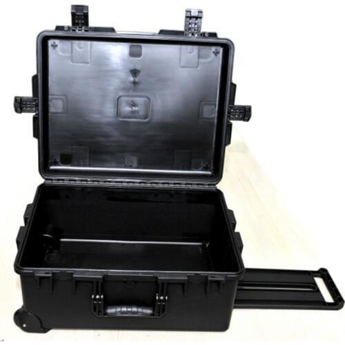 Internal 565*438*323mm shockproof waterproof hard plastic flight case with pick pluck foam