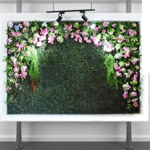 50X50CM Artificial Plants Green Wall Panel Lawn Carpet Plants Wall Decor For Home Outdoor Hotel Wedding Backdrop