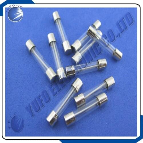 100PCS/LOT 6*30 fuse tube 250V10A glass fuse 6*30MM per box Fast Quick Blow 250V 10A F10A 6x30