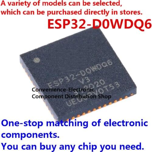 2PCS/PACK ESP32-D0WD SMD ESP32 D0WDQ6 QFN ESP32-D0WDQ6-V3 QFN-48 dual-core Wi-Fi& bluetooth MCU wireless transceiver chip