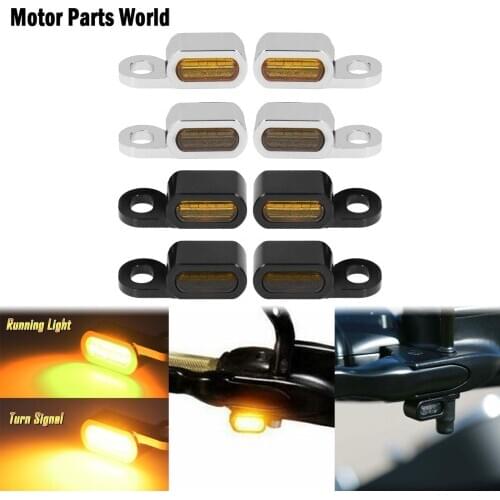 2XMotorcycle Amber LED Turn Signal Indicator Running Light For Harley Softail Slim FLS 2016-2017 Touring Street Glide FLHX 14-20
