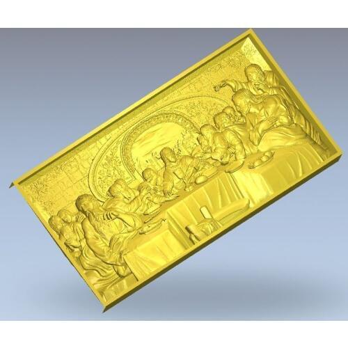 3d model relief Panno_Last_Supper for cnc in STL file format