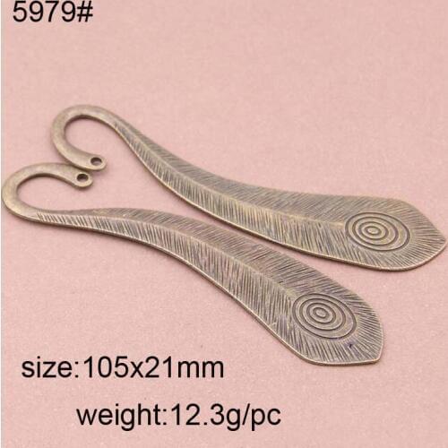 5pcs Antique Bronze Big Animal Peacock Feather Charms Pendant for Necklace Book Mark Jewelry DIY 105mm*21mm
