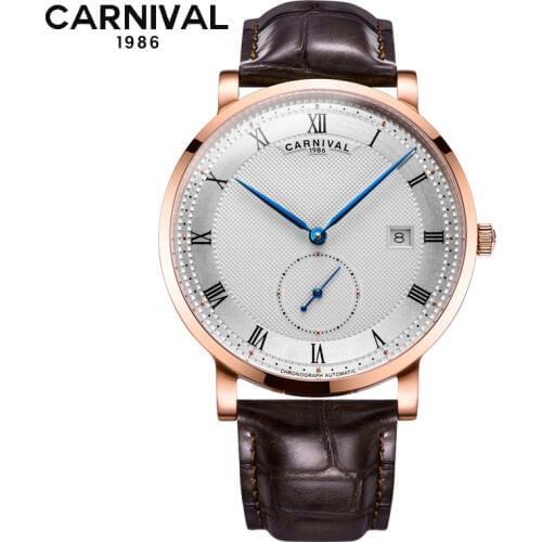 Reloj Hombre CARNIVAL Brand Automatic Watches Men Luxury Waterproof Fashion Casual Mechanical Wristwatch Clock Relogio Masculino