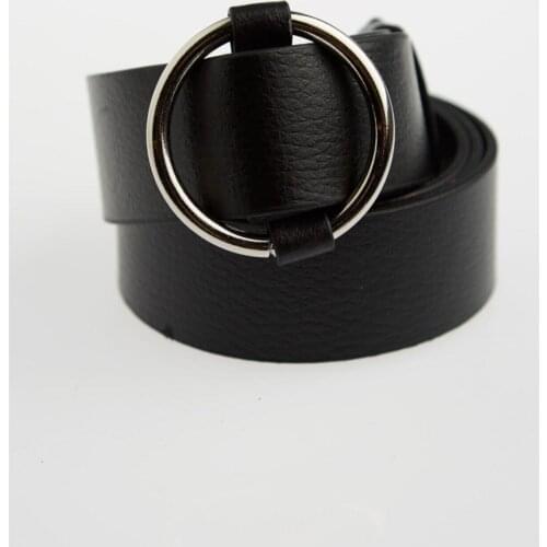 Black Women 'S Belt Faux Leather Belt Solid Turkey Production Custom Women 'S Belt Trend 2021 Fashion Suitable Belt Europe Fashion Belt
