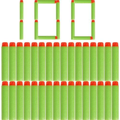 100PCS Darts For Nerf Soft Hollow Hole Head 7.2cm Refill Darts Toy Gun Bullets for Nerf Series Kid Children Gift
