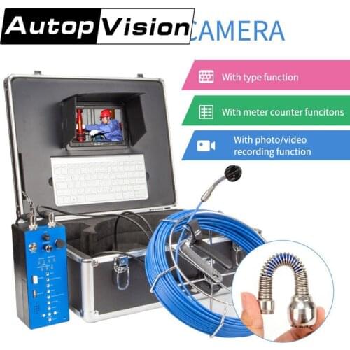 HD 1080P 9inch Pipeline Camera H1 Drain Sewer Inspection System Wide Angle Camera Waterproof Pipe Endoscope Video Recorder